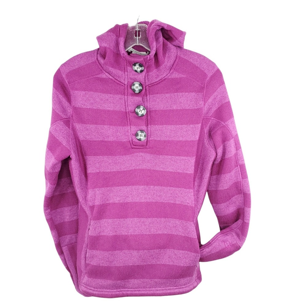 Avalanche Striped Purple Midweight Insulated Hooded Fleece  Women's Size S